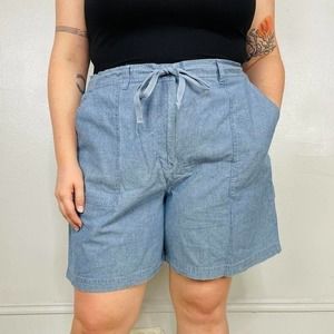 Vintage Y2K Chambray shorts‎